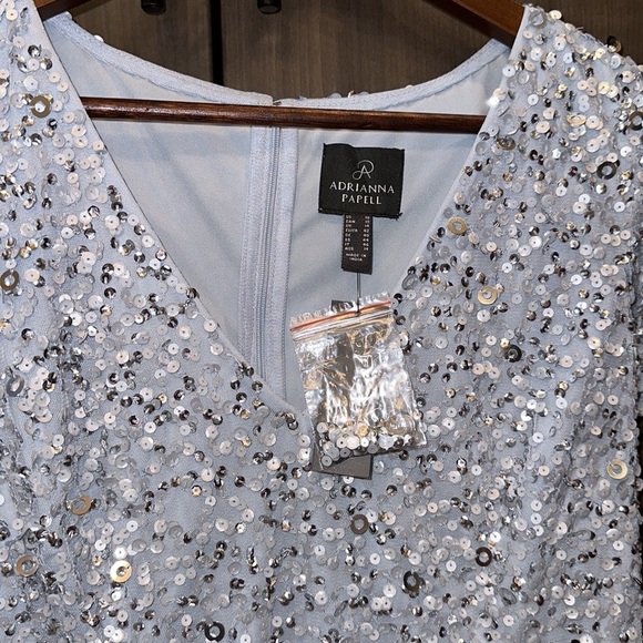 NWT Adrianna Papell Embellished Sheath Dress Size 10 - Picture 3 of 11